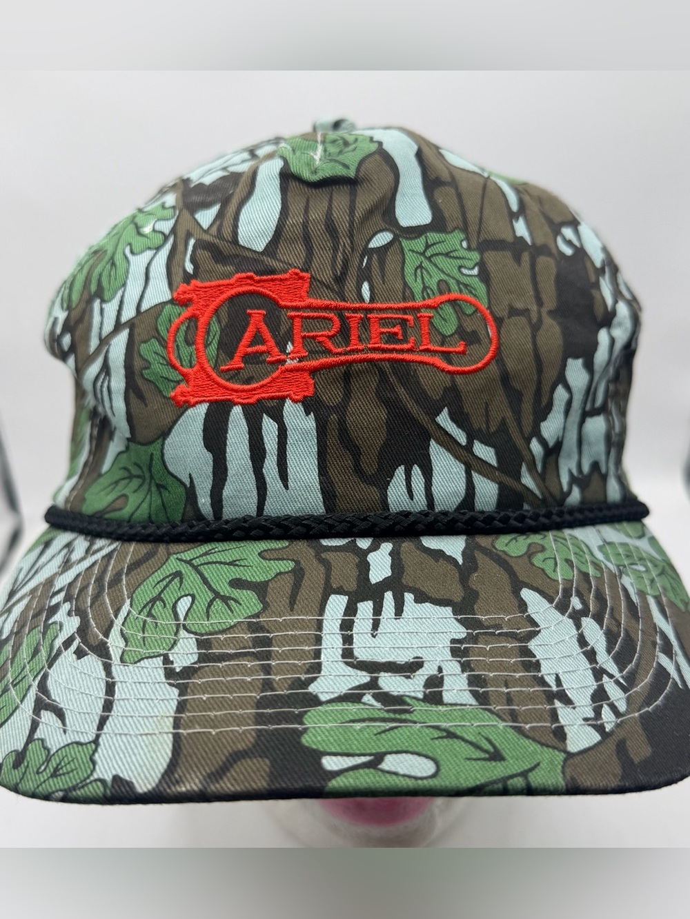 Vintage Ariel Corporation Hat Cameo Rope SnapBack World Standard Compressors Cam